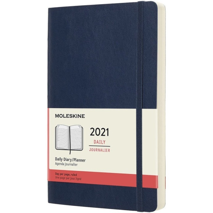 Ежедневник MOLESKINE CLASSIC SOFT LARGE 21 (синий сапфир) DSB2012DC3-1